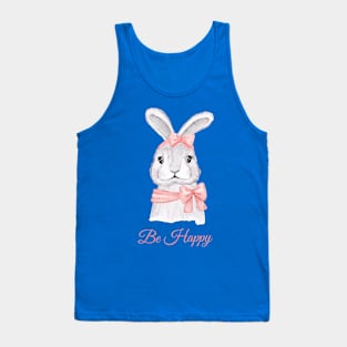 Rabbit Be Happy Tank Top